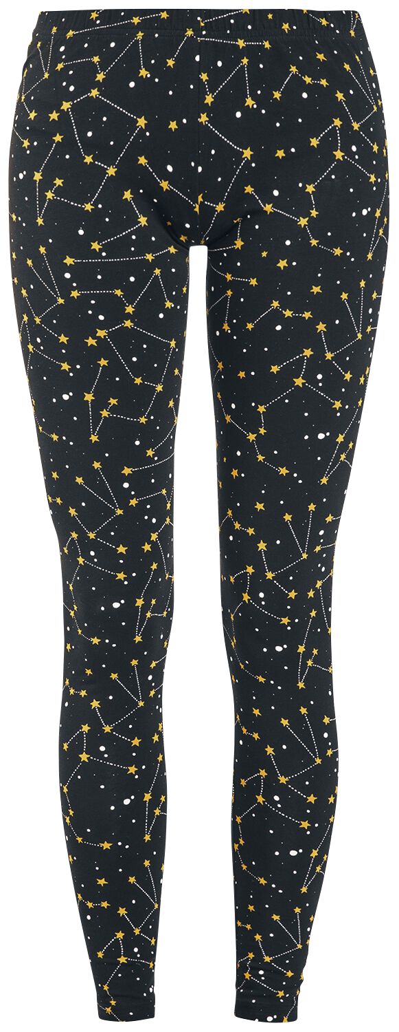Image of Leggings di Pussy Deluxe - Celestial Stars Leggings - XS a XL - Donna - nero