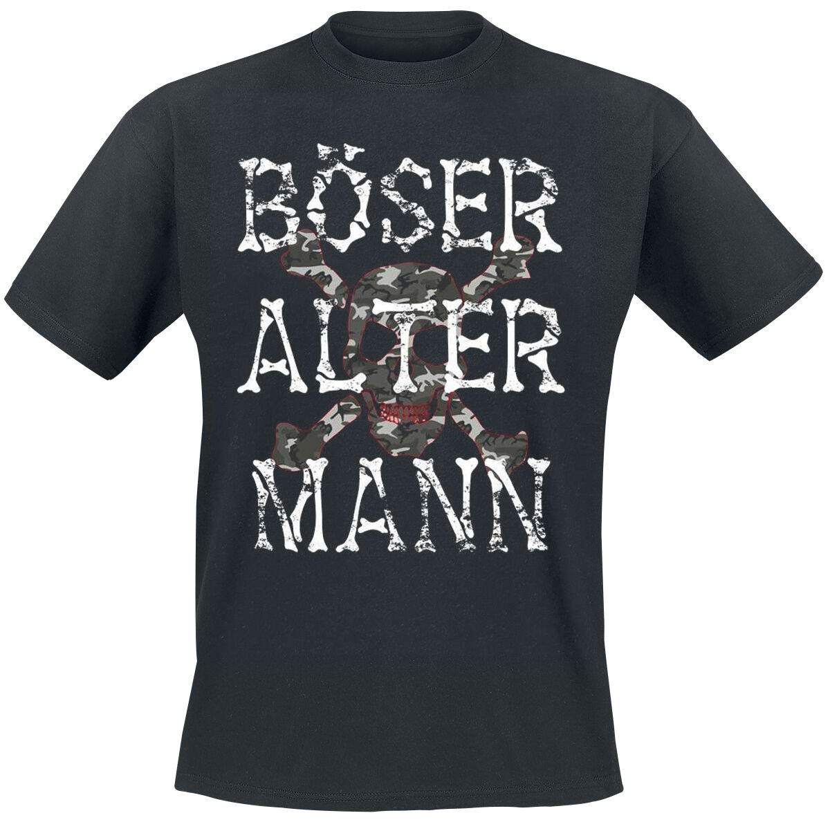 Sprüche T-Shirt - Böser alter Mann - M bis 5XL - für Männer - Größe XL - schwarz