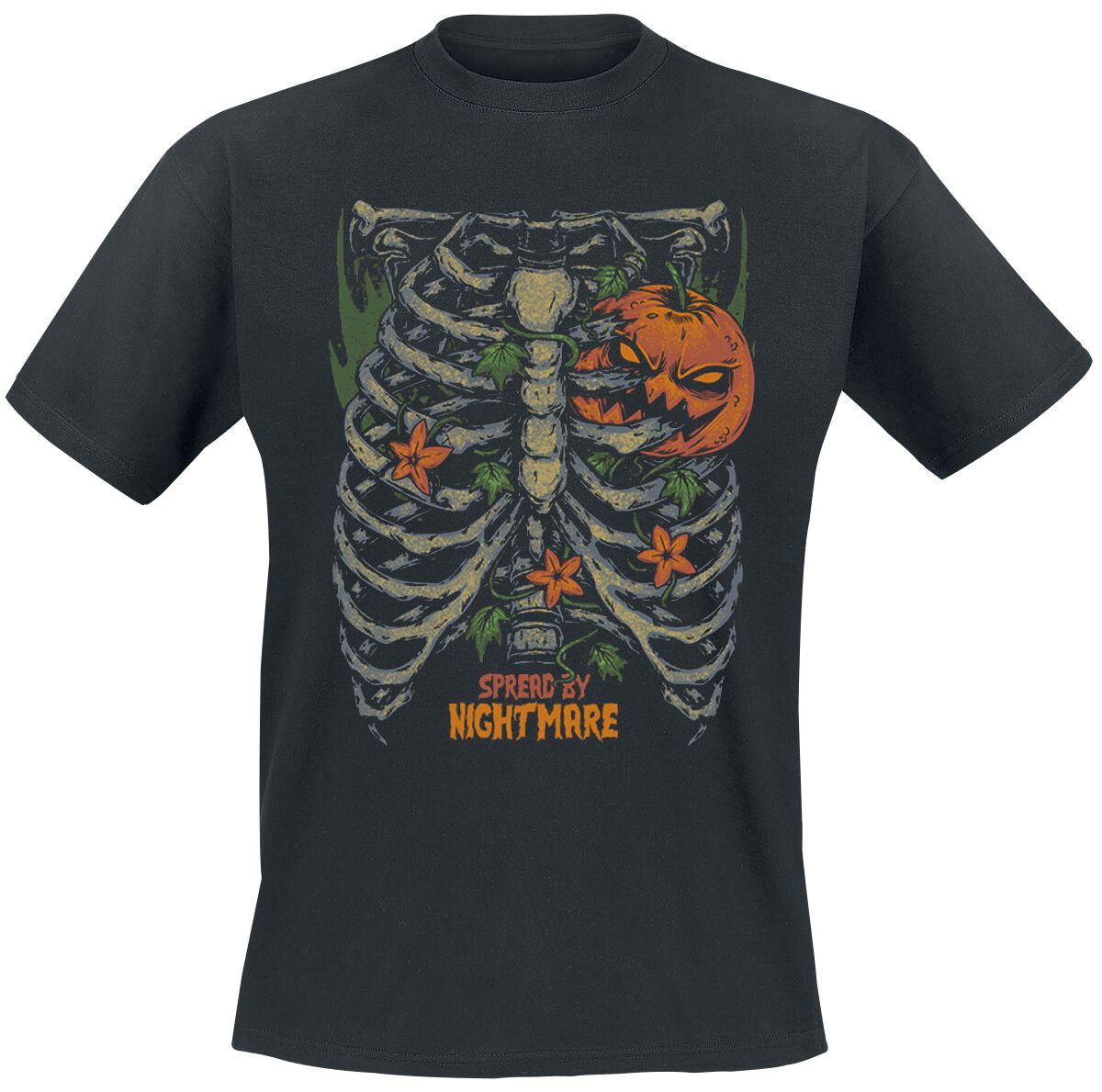 Halloween Spread By Nightmare T-Shirt black