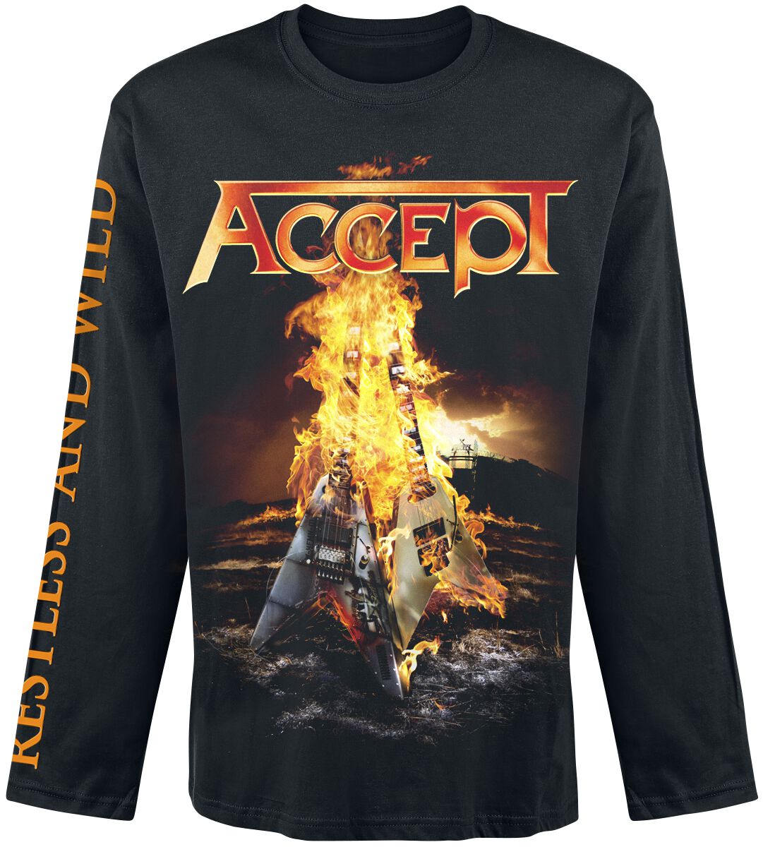 Image of Accept Restless And Wild Longsleeve schwarz