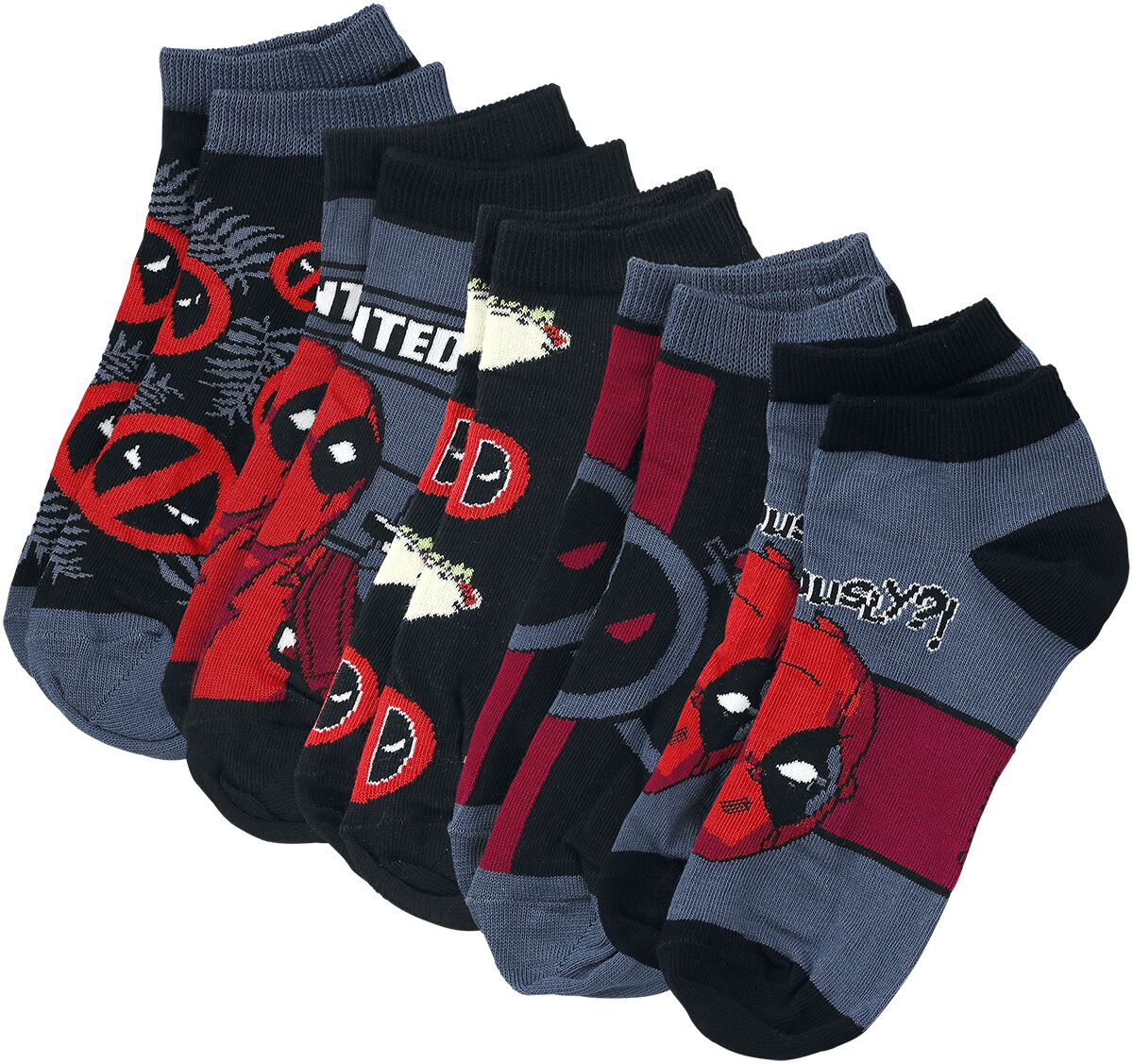 Image of Deadpool Deadpool Socken multicolor