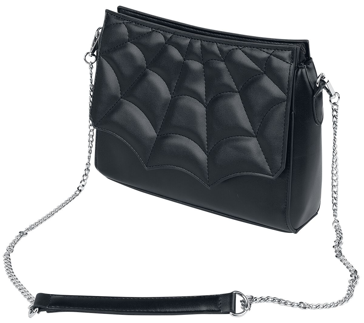 Banned Alternative Mabris Shoulder Bag Handtasche schwarz silberfarben