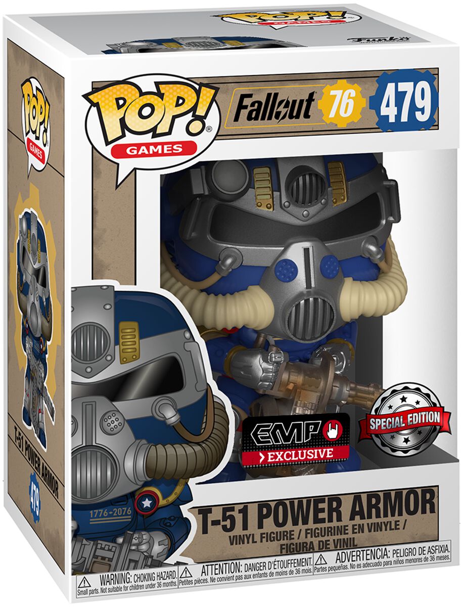 Fallout 76 - Tricentennial Power Armor Vinyl Figure 479 Funko Pop! multicolor