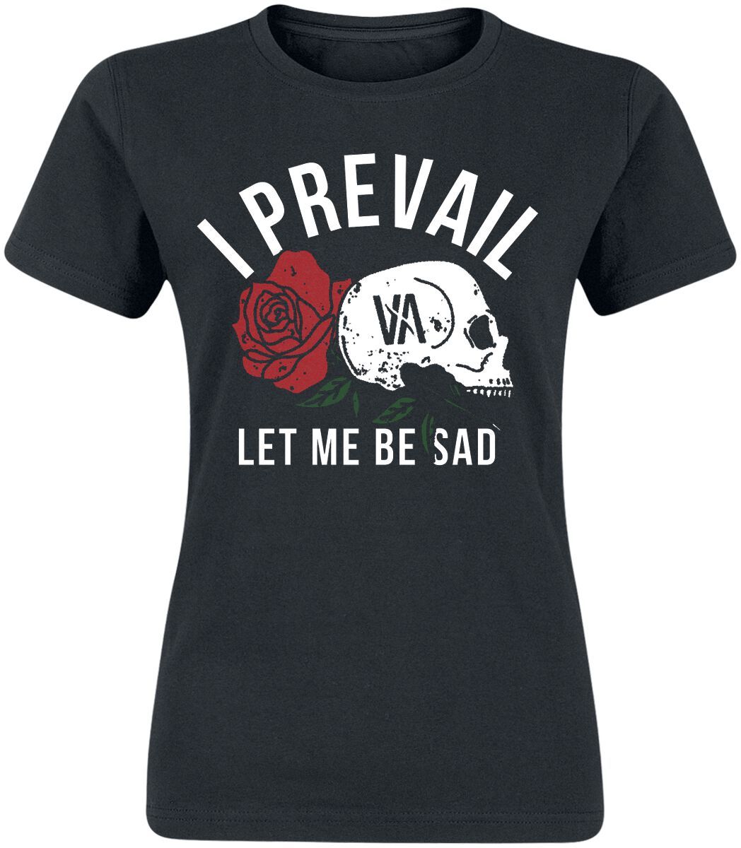 T-Shirt Manches courtes de I Prevail - Sad - S - pour Femme - noir