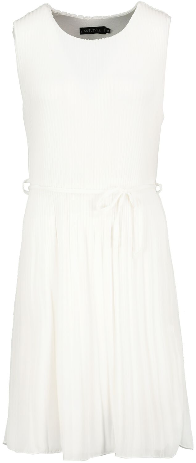 Sublevel Plissé Dress Short dress off white