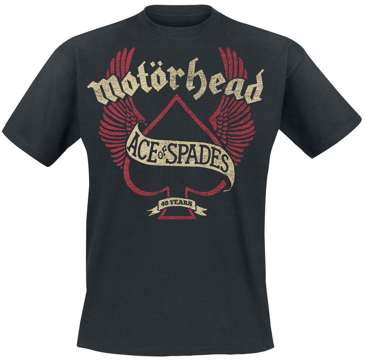 Image of Motörhead 40 Years Wings T-Shirt schwarz