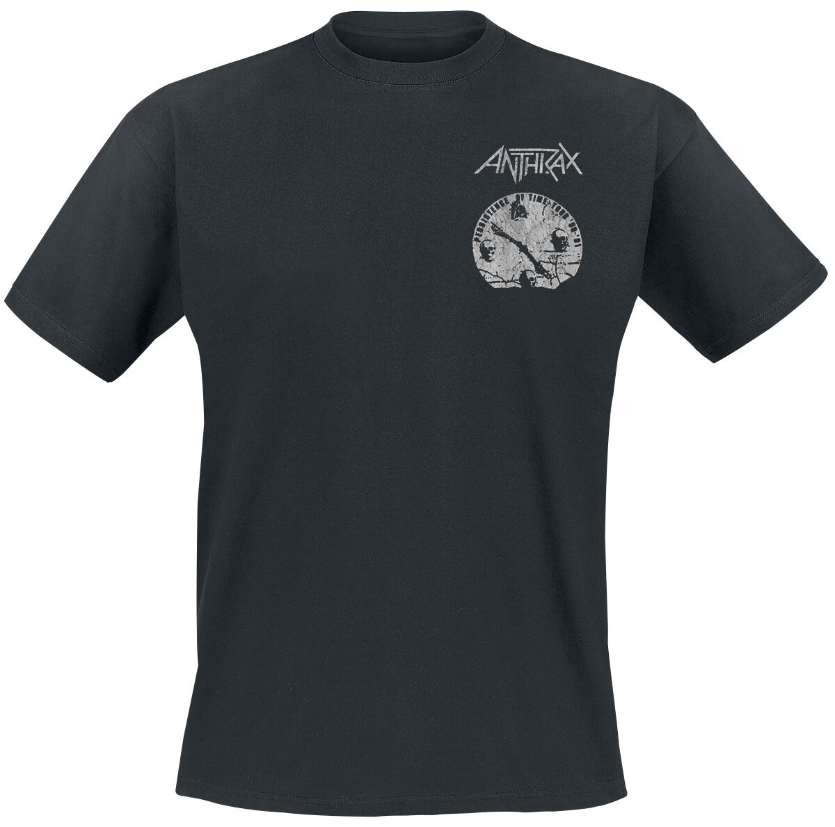 Image of Anthrax PTO Crossbones T-Shirt schwarz