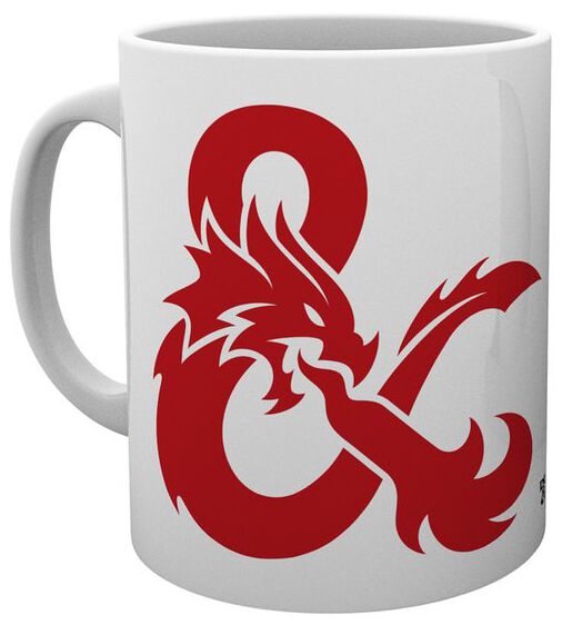 Mug Gaming de Donjons & Dragons - Esperluette - pour Unisexe - blanc