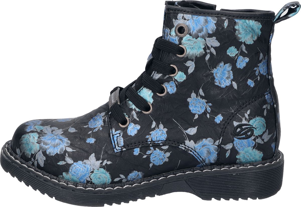 Levně Dockers by Gerli Boty Blue Flower Dětské boty černá