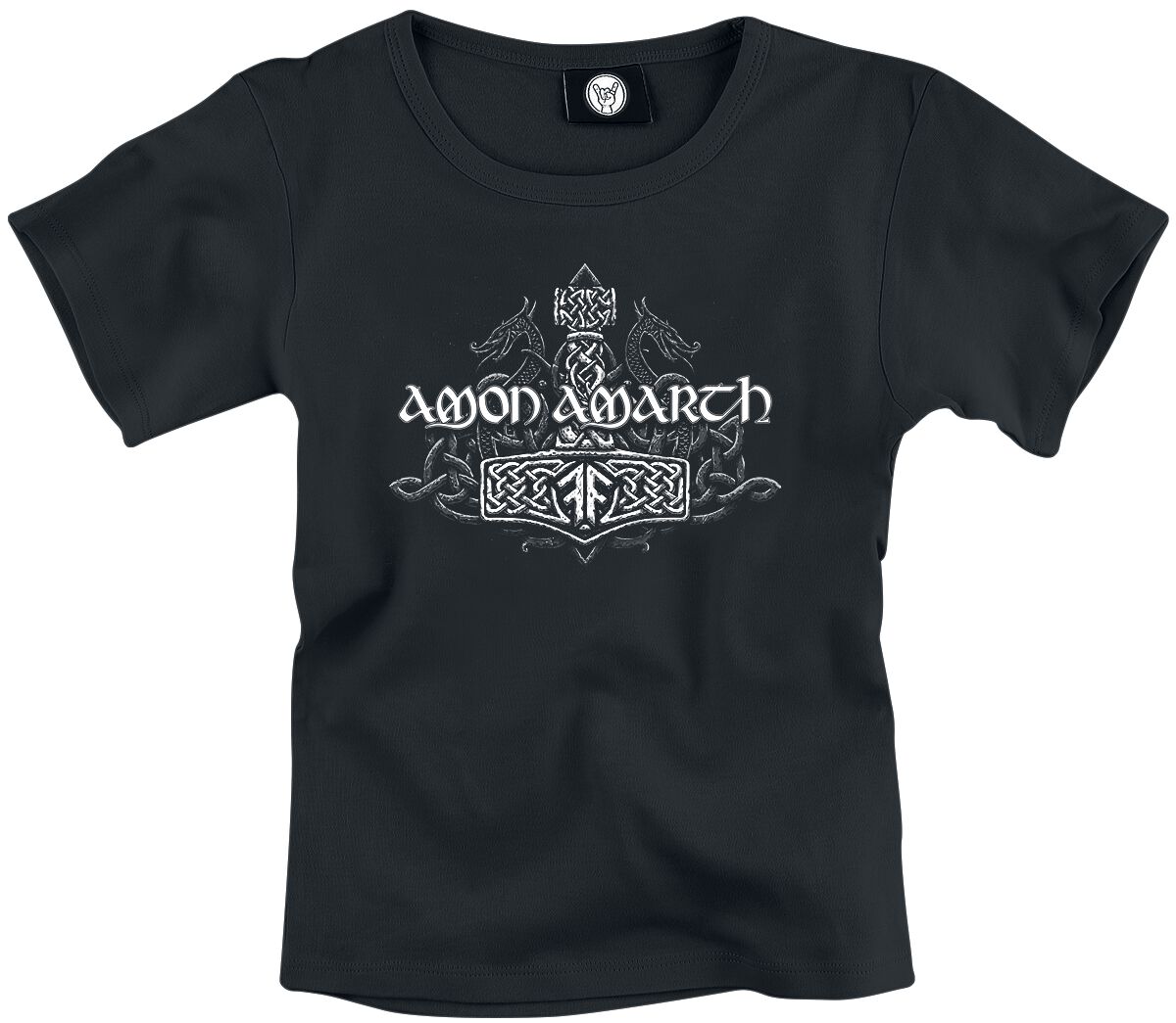 Image of Amon Amarth Metal-Kids - Thors Hammer Kinder-Shirt schwarz