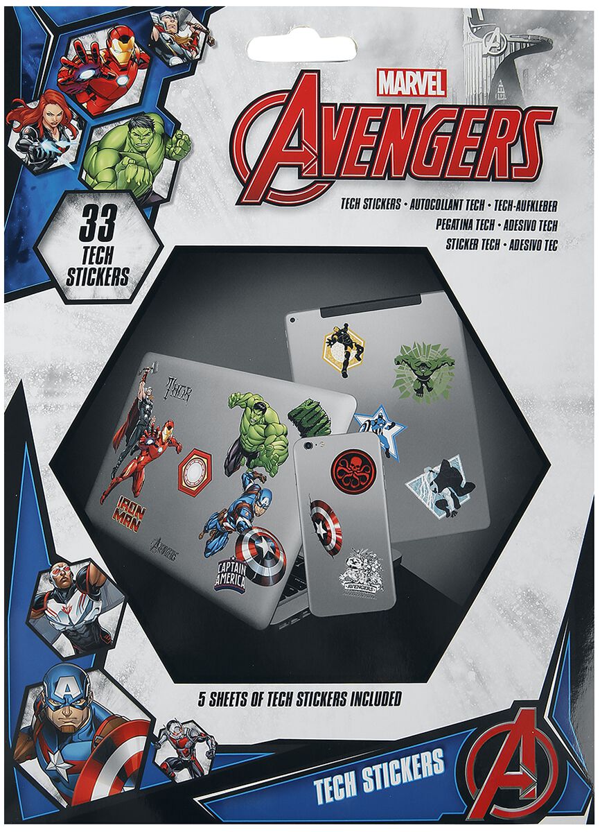 Image of Avengers Heroes Aufkleber-Set multicolor