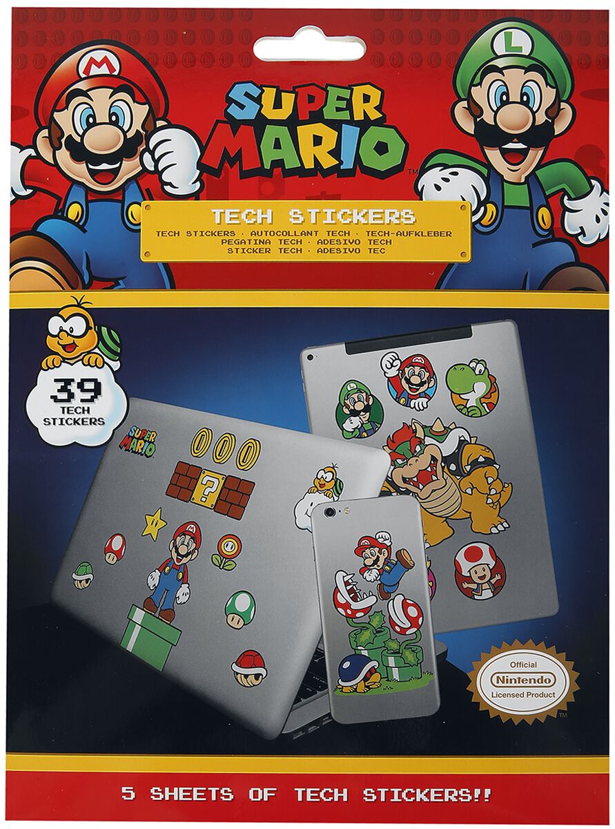 Super Mario Mushroom Kingdom Sticker Sets multicolour