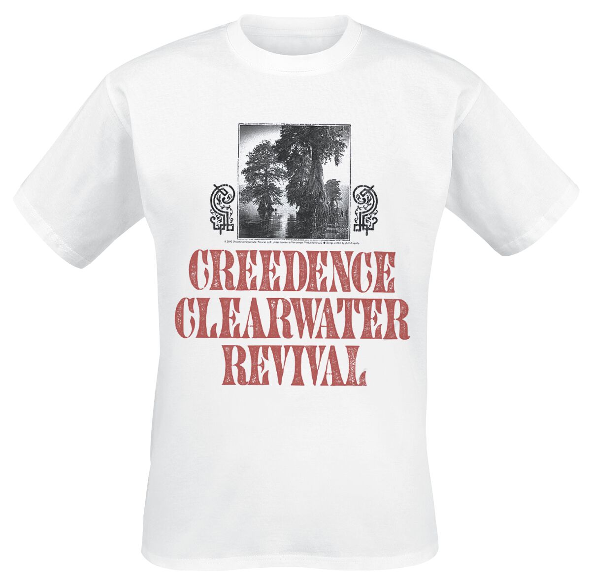 Creedence Clearwater Revival (CCR) Bayou Photo T-Shirt white