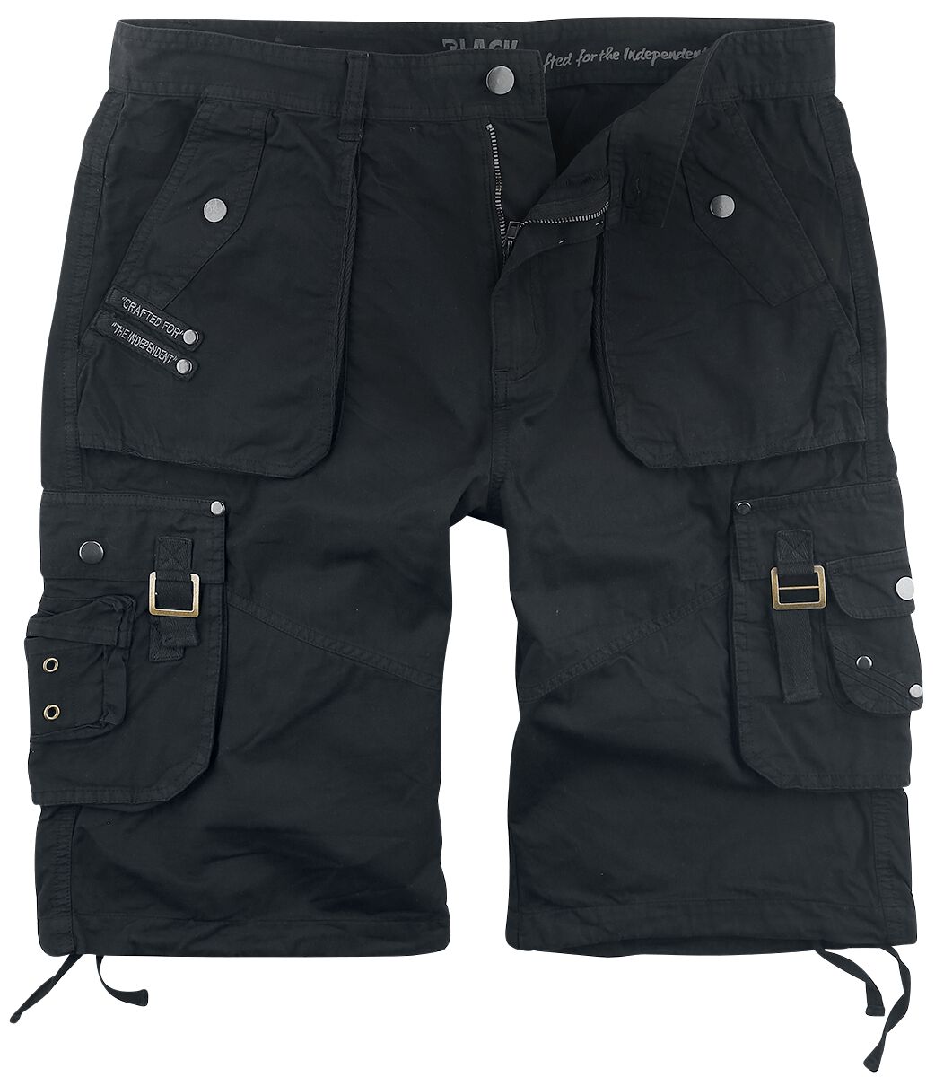 Image of Black Premium by EMP Schwarze Army Shorts mit praktischen Taschen Shorts schwarz