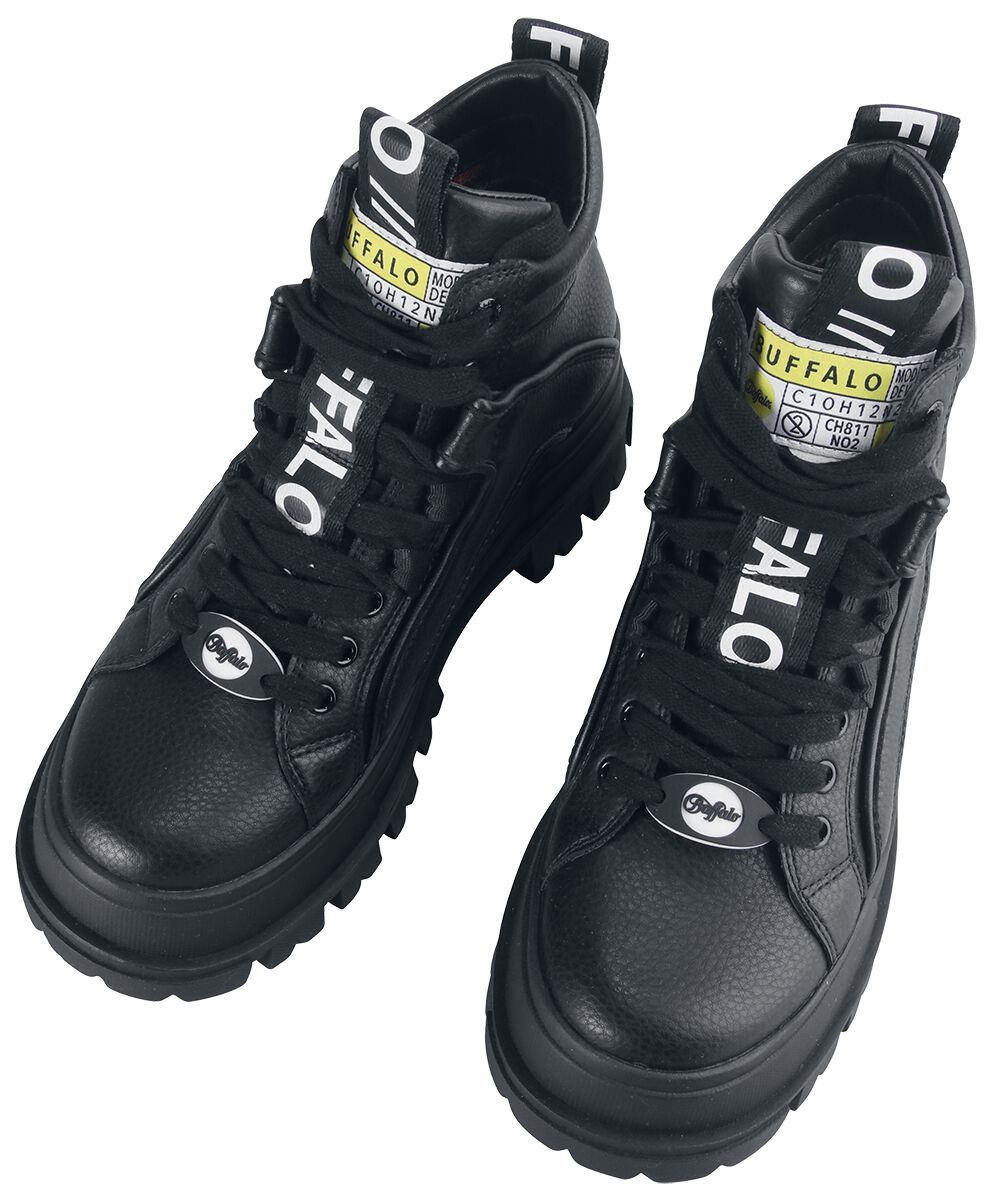 Buffalo Sneaker high - Aspha NC Mid - EU36 bis EU41 - für Damen - Größe EU39 - schwarz