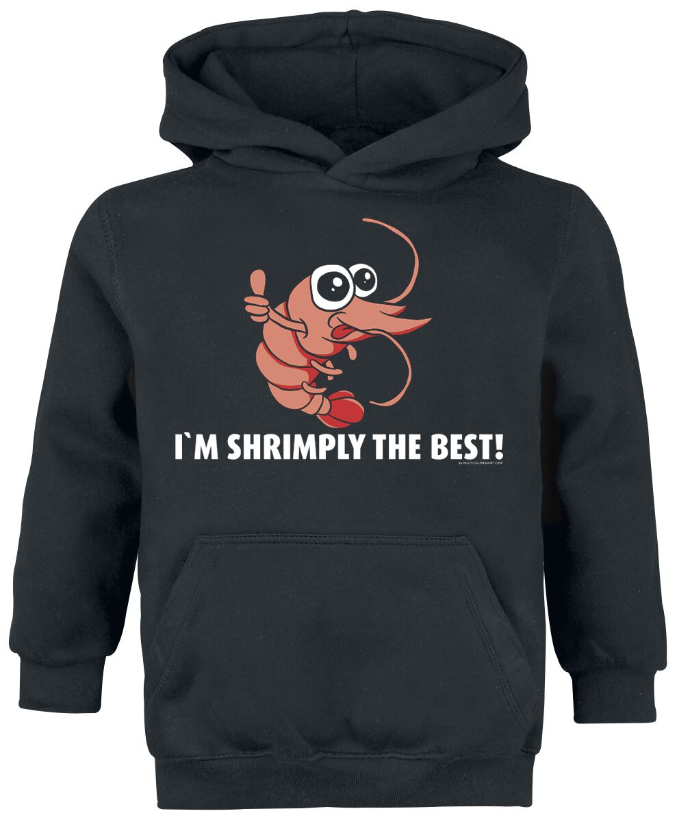 Tierisch Kids – Shrimply The Best Kapuzenpullover schwarz