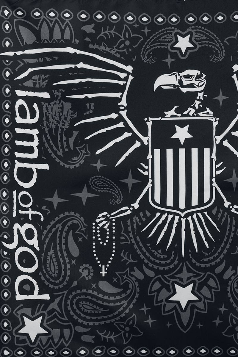 Lamb Of God Skeleton Eagle - Bandana Bandana schwarz weiß