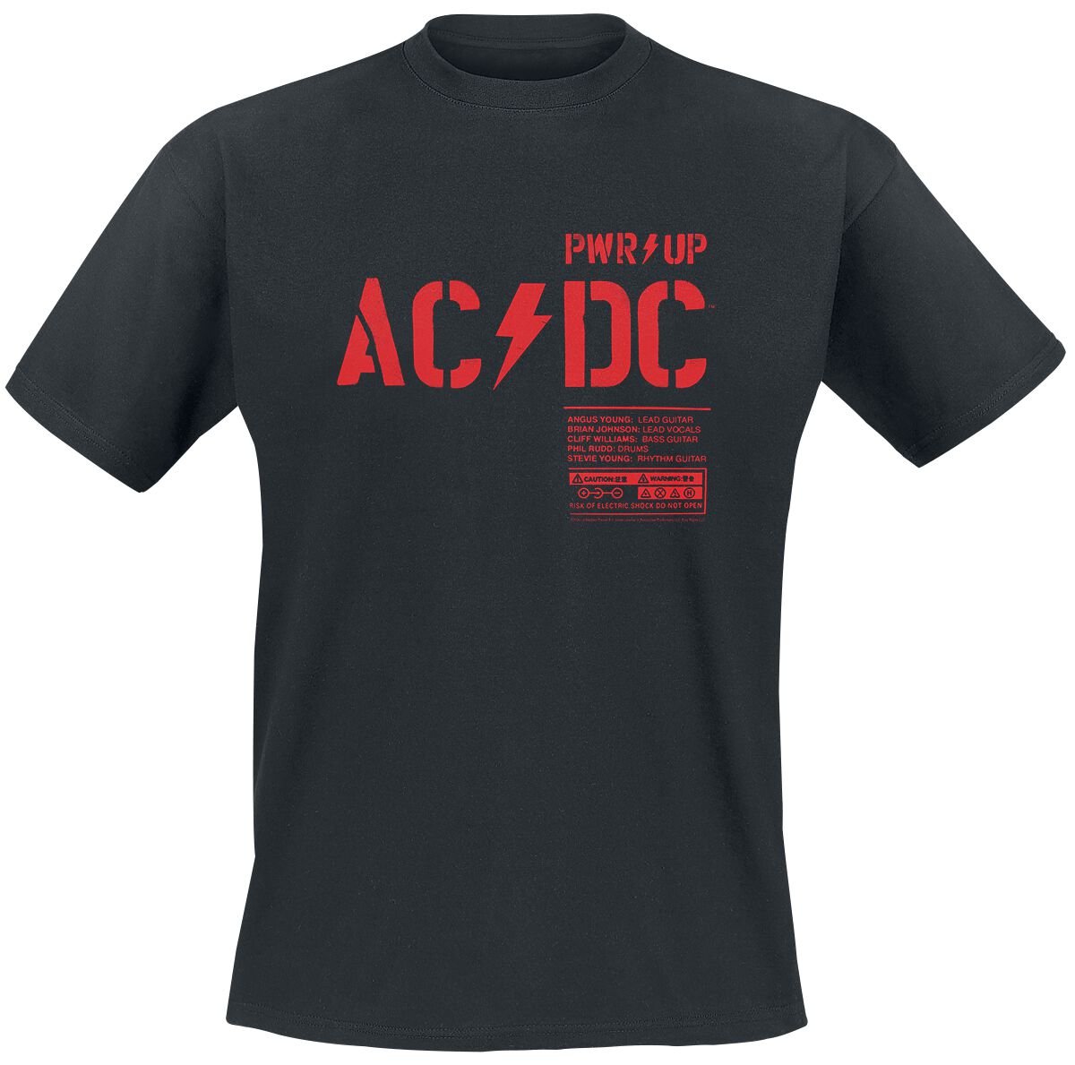 Levně AC/DC PWR UP Tričko černá