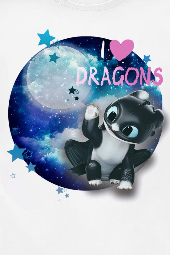 Drachenzähmen leicht gemacht Kids - Moonlight T-Shirt weiß - 20.01% Rabatt