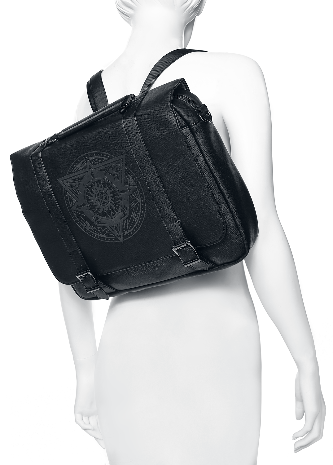 Supernatural Mandala Umhängetasche schwarz