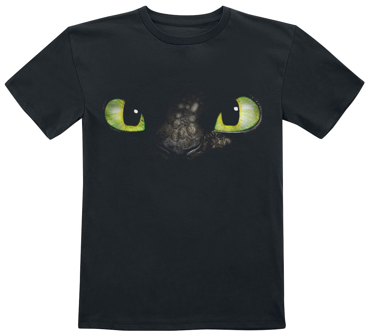 T-shirt de Dragons - Enfants - Œils - 104 à 152 - pour filles & garçonse - noir