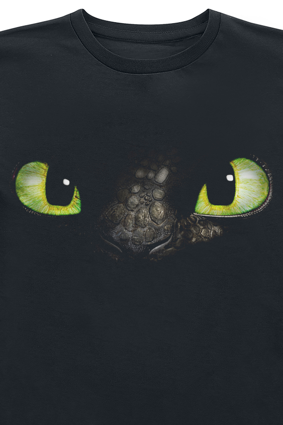 Drachenzähmen leicht gemacht Kids - Augen T-Shirt schwarz - 11.12% Rabatt