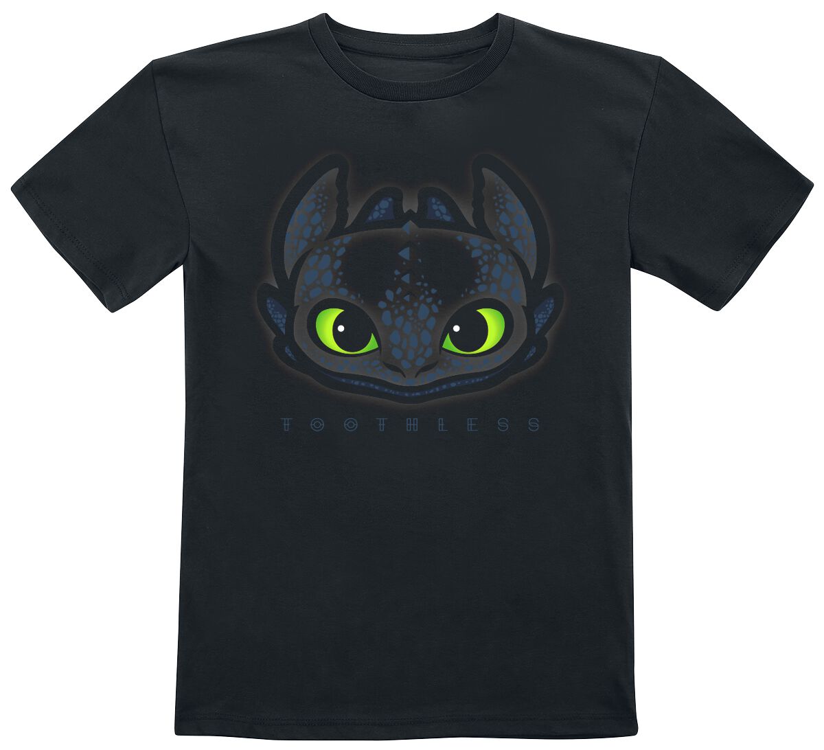 Drachenzähmen leicht gemacht T-Shirt für Kleinkinder - Kids - Toothless - für Mädchen & Jungen - schwarz  - EMP exklusives Merchandise!