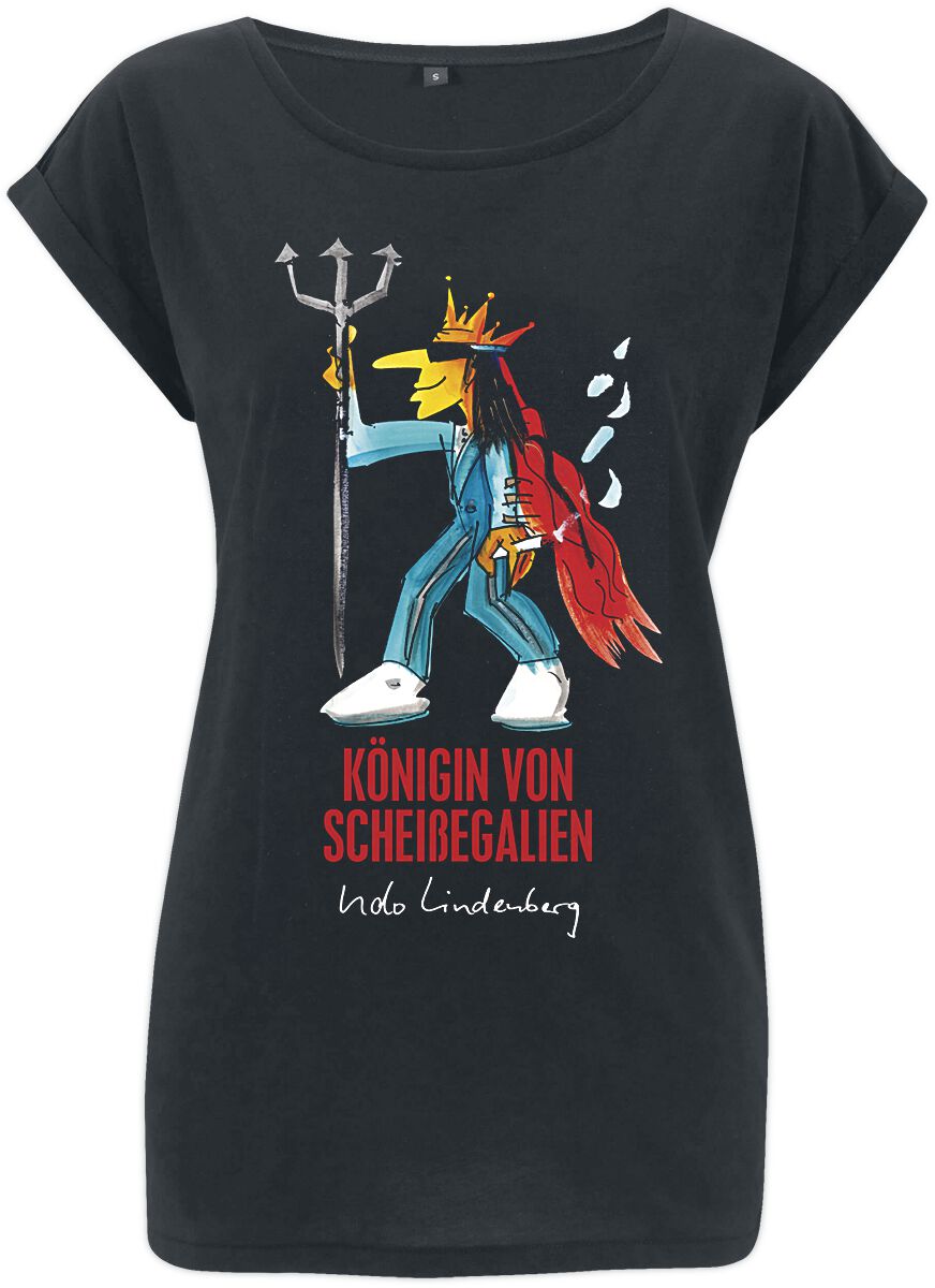T-Shirt - Königin T-Shirt - S bis XXL - für Damen - Größe XL - schwarz - Lizenziertes Merchandise! - Frauen - female