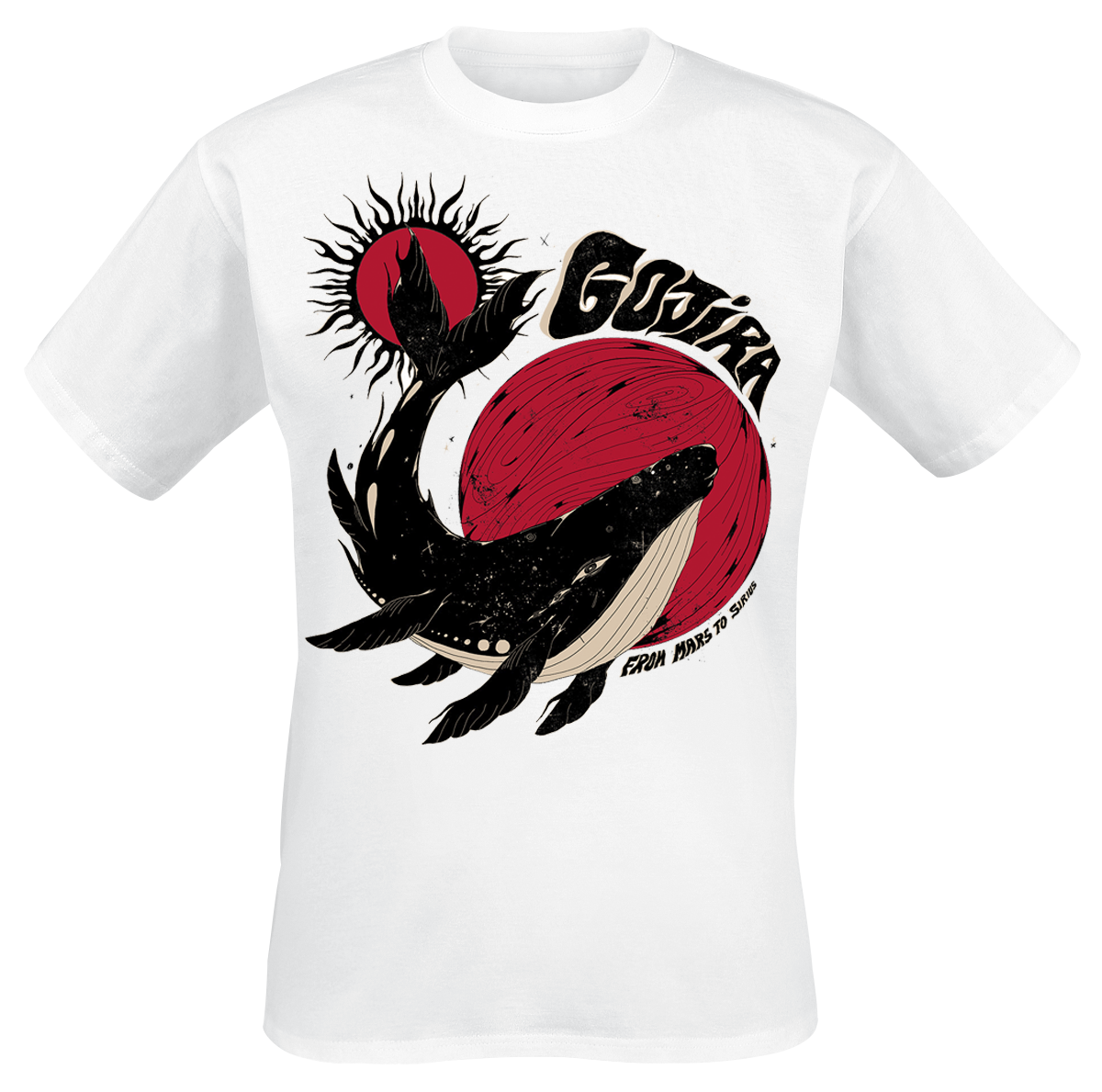 Gojira - Whale Sun Moon - T-Shirt - weiß
