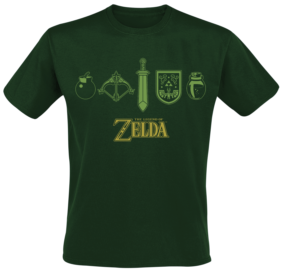 The Legend Of Zelda - Quest Essentials - T-Shirt - grün