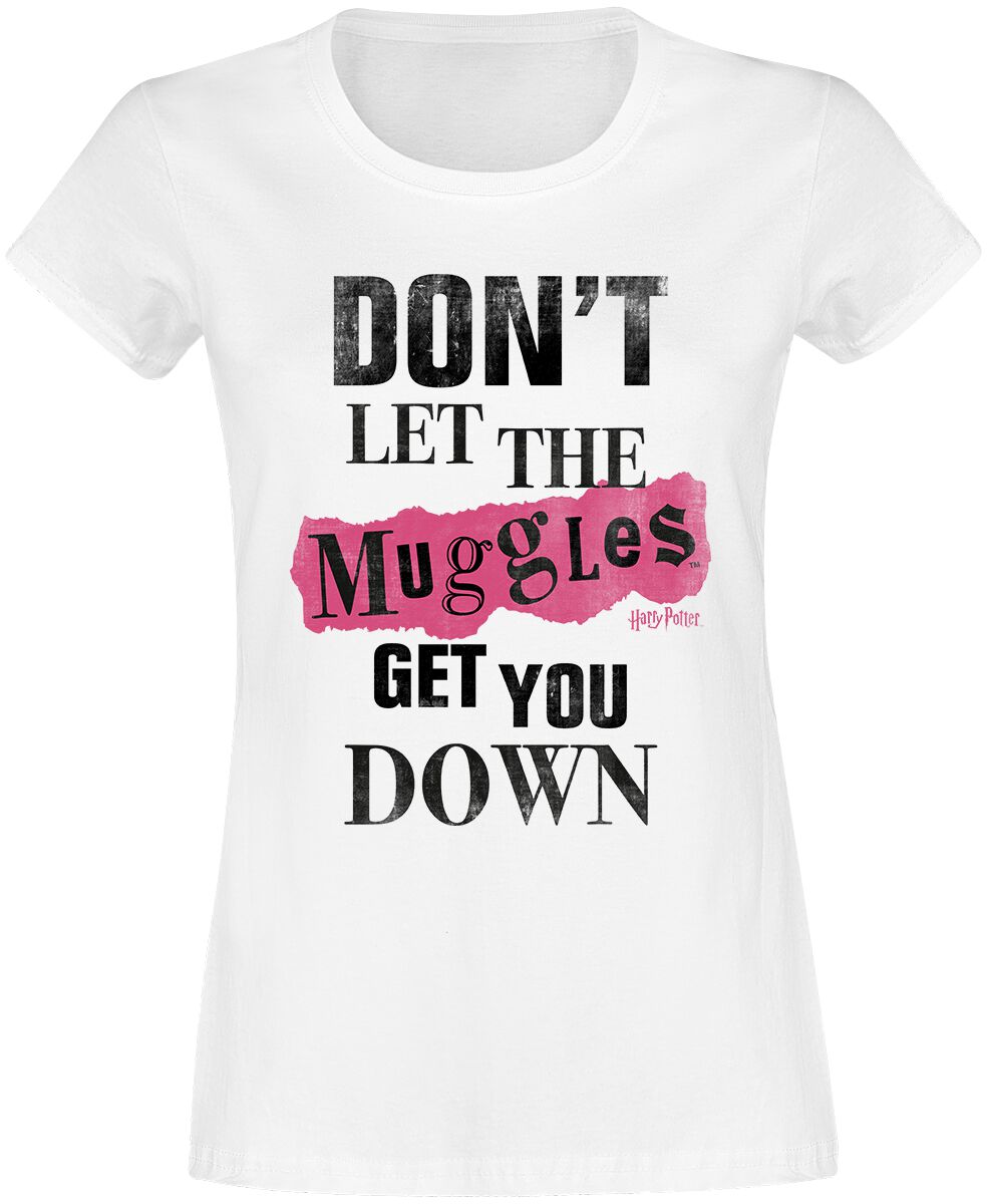 Harry Potter Don’t Let The Muggles Get You Down T-Shirt weiß Harry Potter Don’t Let The Muggles Get You Down T-Shirt weiß