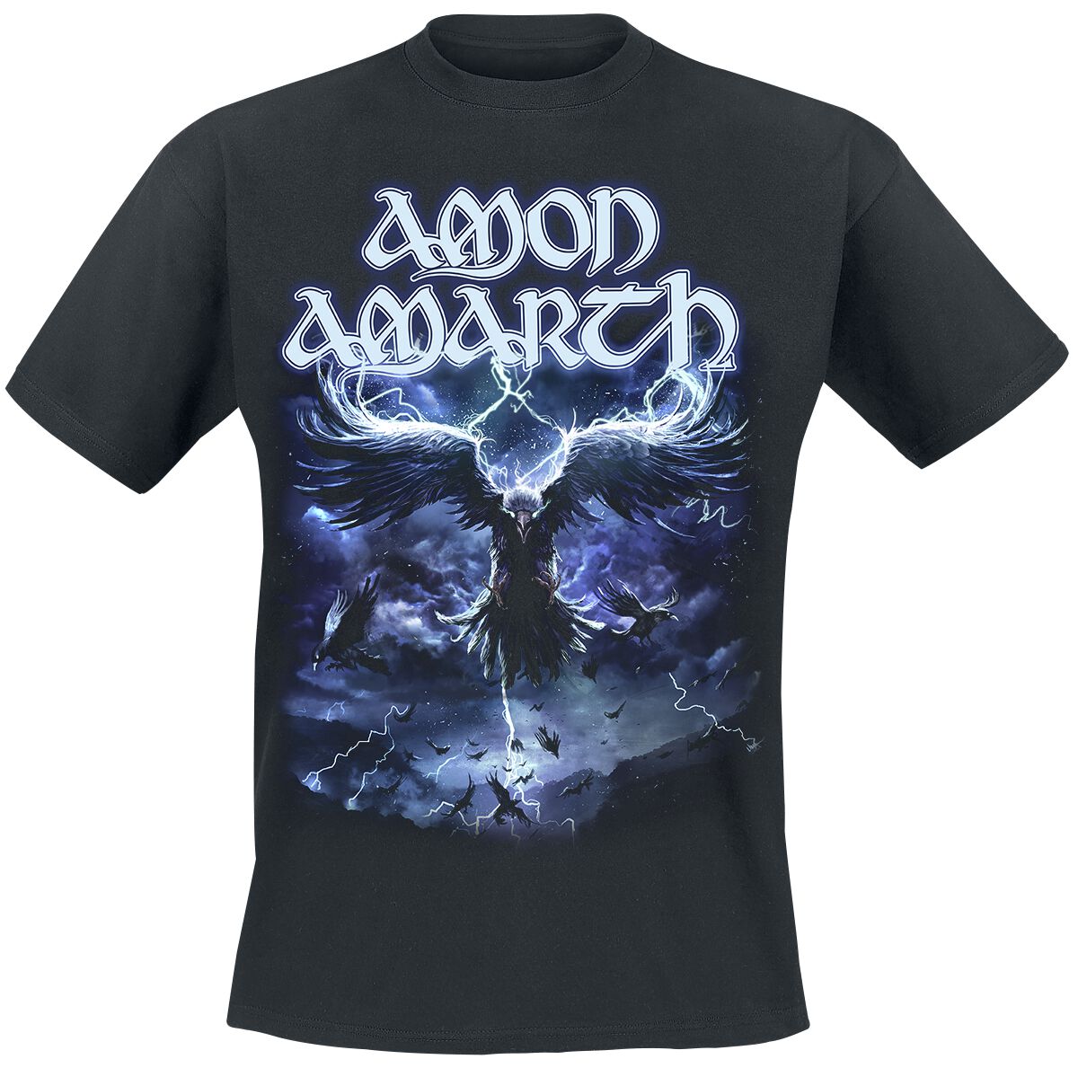 Amon Amarth T-Shirt - Ravens Flight - S bis 4XL - für Männer - Größe M - schwarz  - Lizenziertes Merchandise!