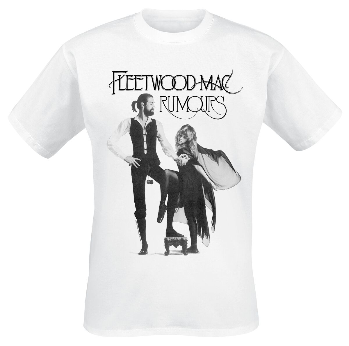 Fleetwood Mac T-Shirt - Rumours - M bis XXL - für Männer - Größe M - weiß  - Lizenziertes Merchandise!