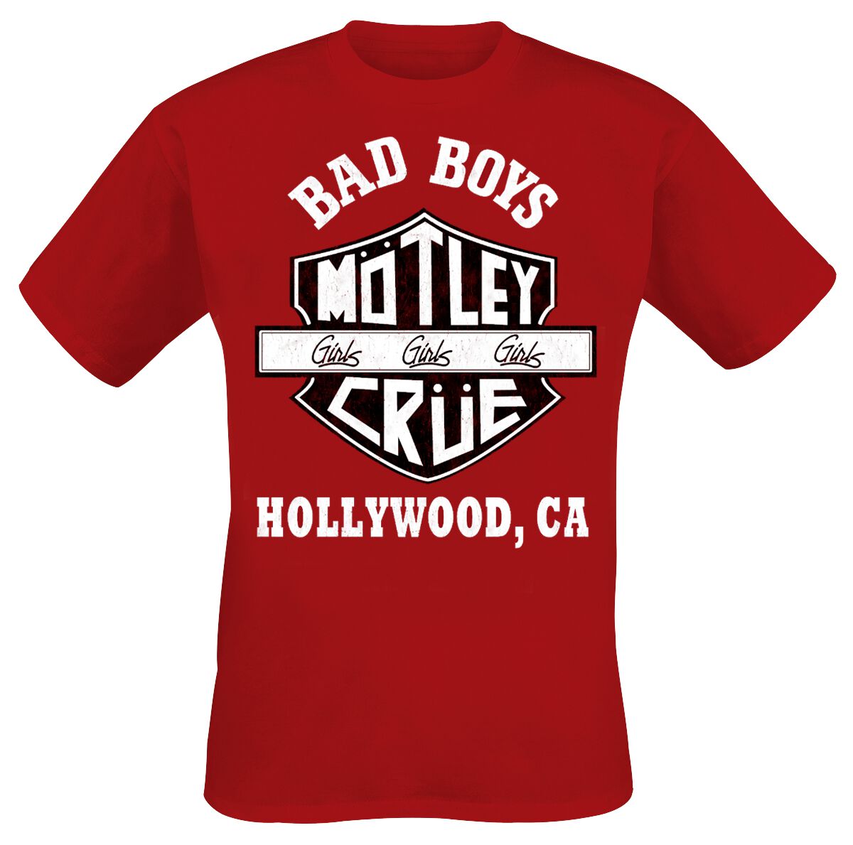 Image of Mötley Crüe Bad Boys T-Shirt rot