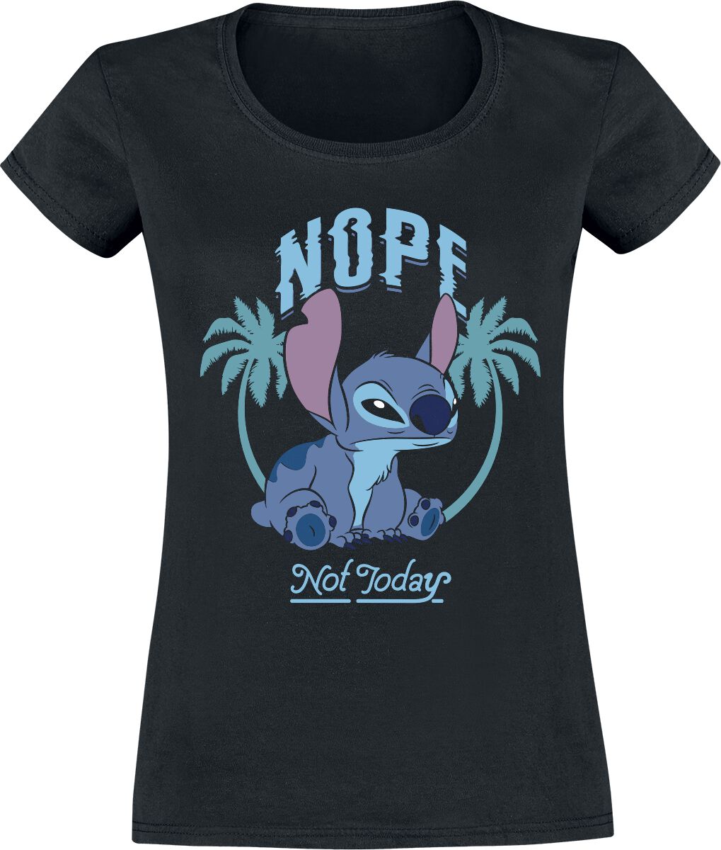 Lilo & Stitch - Disney T-Shirt - Nope Not Today - M bis XXL - für Damen - Größe XXL - schwarz  - EMP exklusives Merchandise!