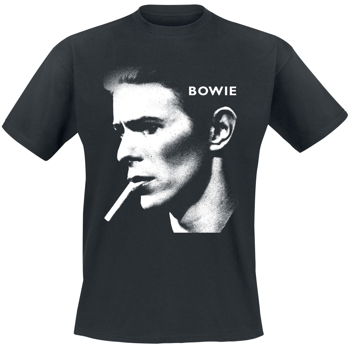 David Bowie T-Shirt - Grainy Smoke - S bis XXL - für Männer - Größe M - schwarz  - Lizenziertes Merchandise!