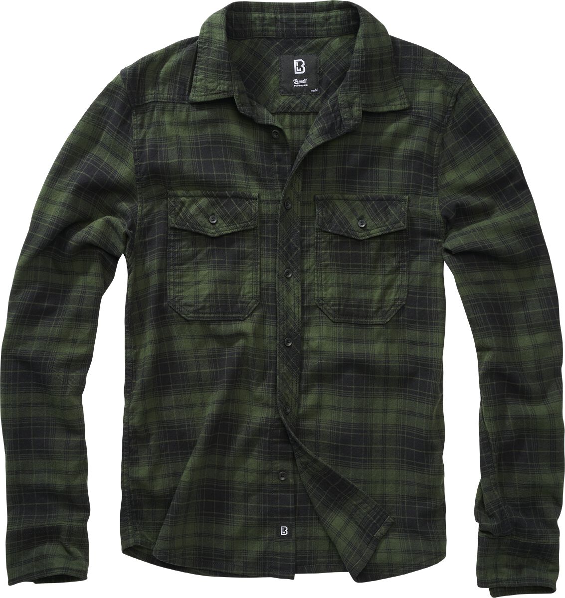 Image of Camicia in flanella di Brandit - Checkshirt - S a 4XL - Uomo - verde