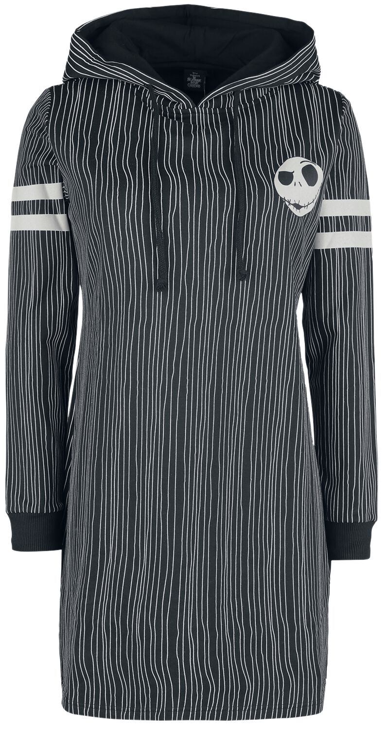 The Nightmare Before Christmas Pinstripes Jack Medium-length dress black