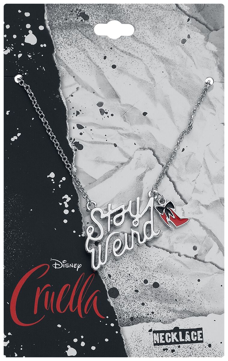 Cruella Stay Weird Halskette silberfarben  - Onlineshop EMP