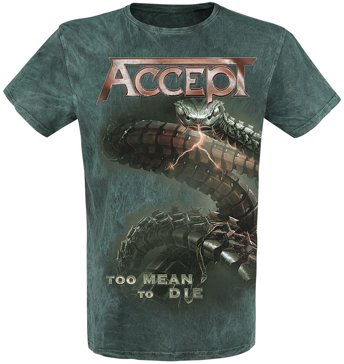 Image of Accept Too Mean To Die T-Shirt grün