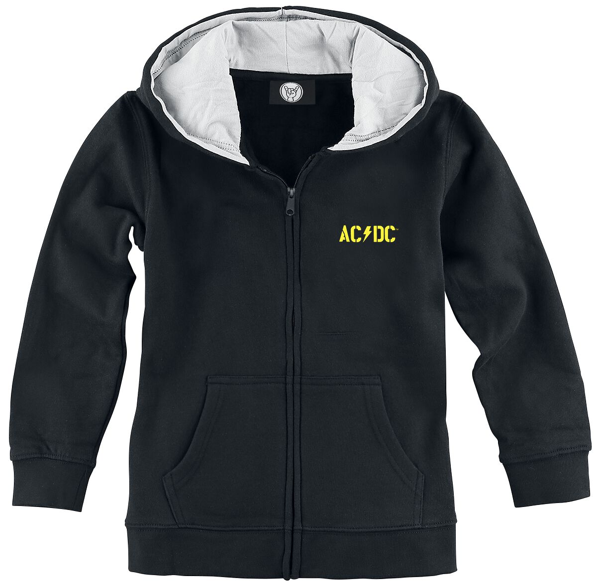 Vestes à capuches pour enfants de AC/DC - Metal-Kids - PWR UP - 104 - pour filles & garçonse - noir