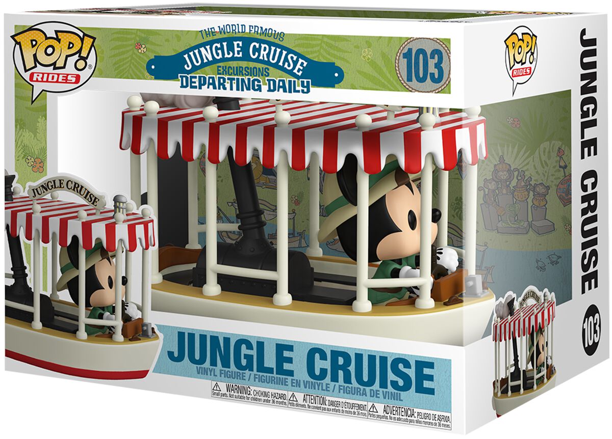 Jungle Cruise Skipper Mickey with Boat (Pop! Ride) Vinyl Figure 103 Funko Pop! multicolor