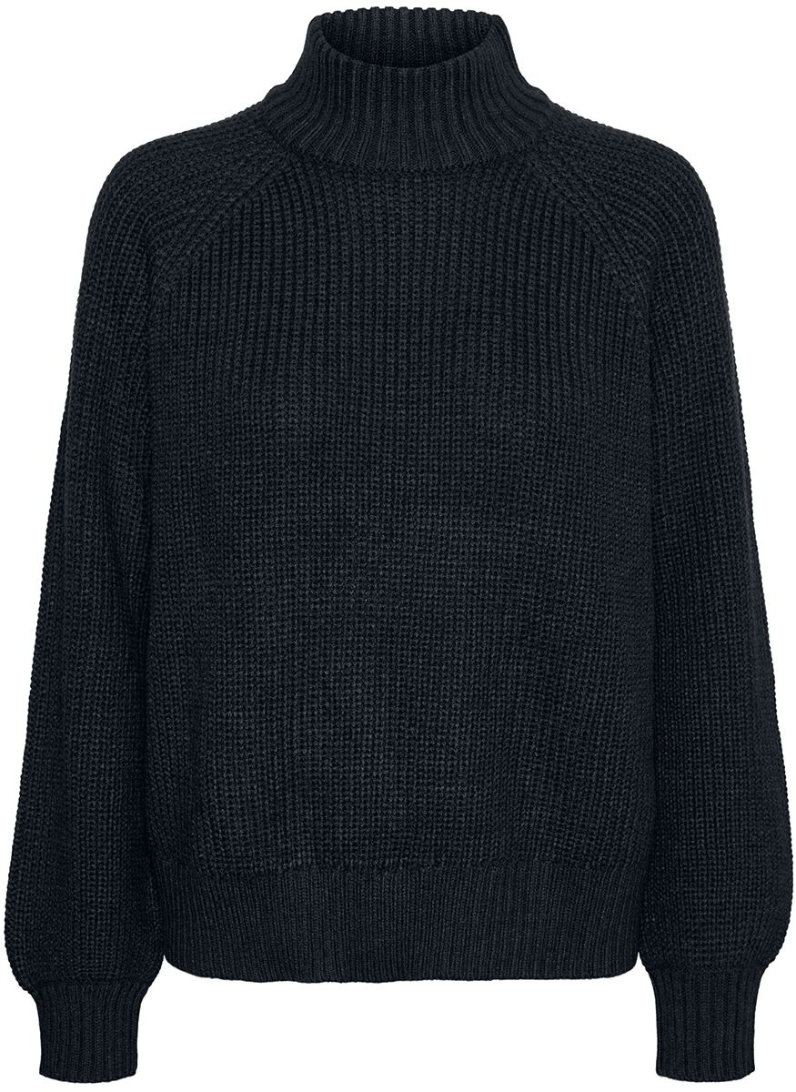 Noisy May NMTimmy High Neck Knit Strickpullover schwarz in M