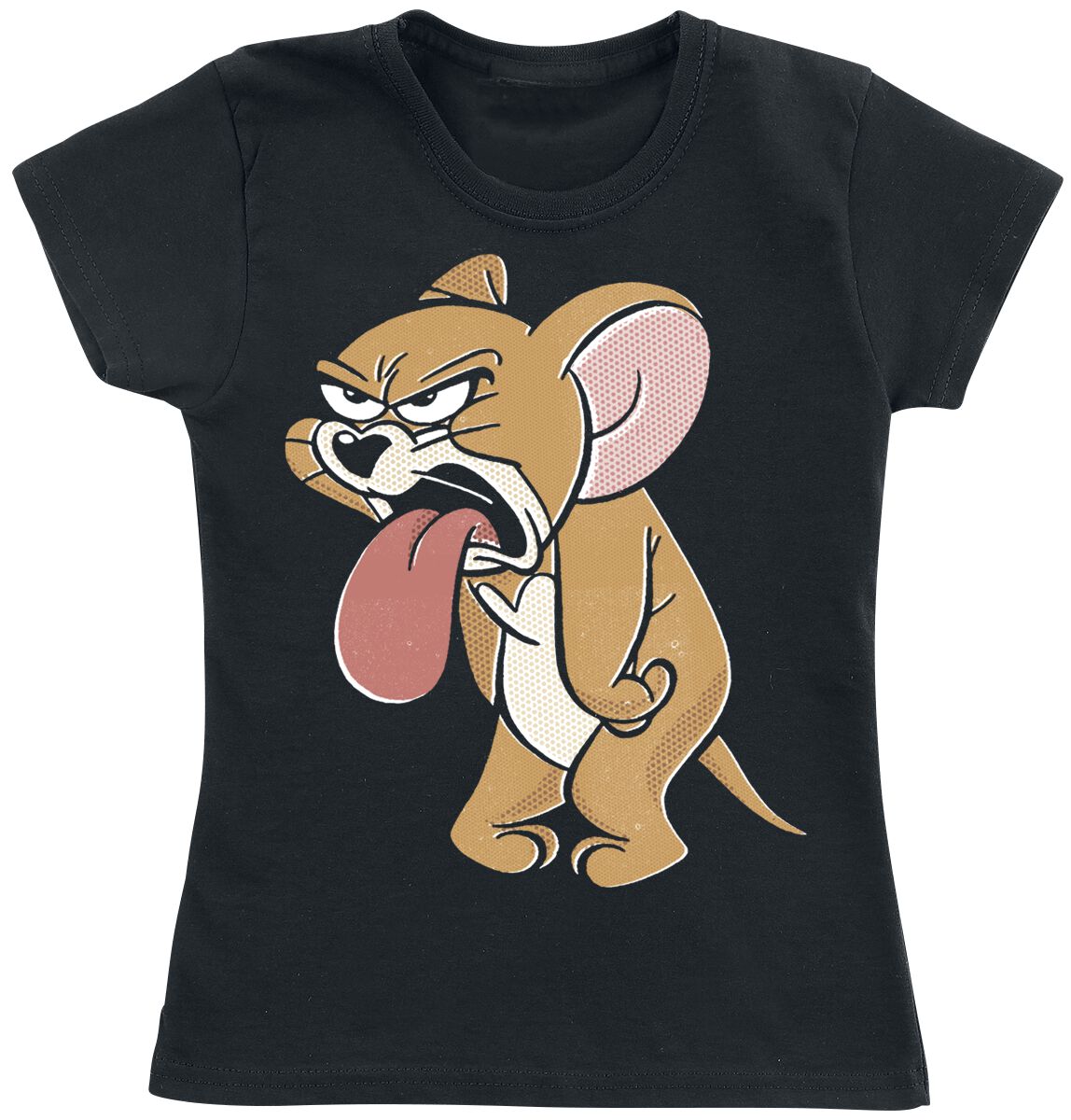 Image of T-Shirt di Tom And Jerry - Kids - Jerry - 140 a 164 - ragazzi & ragazze - nero