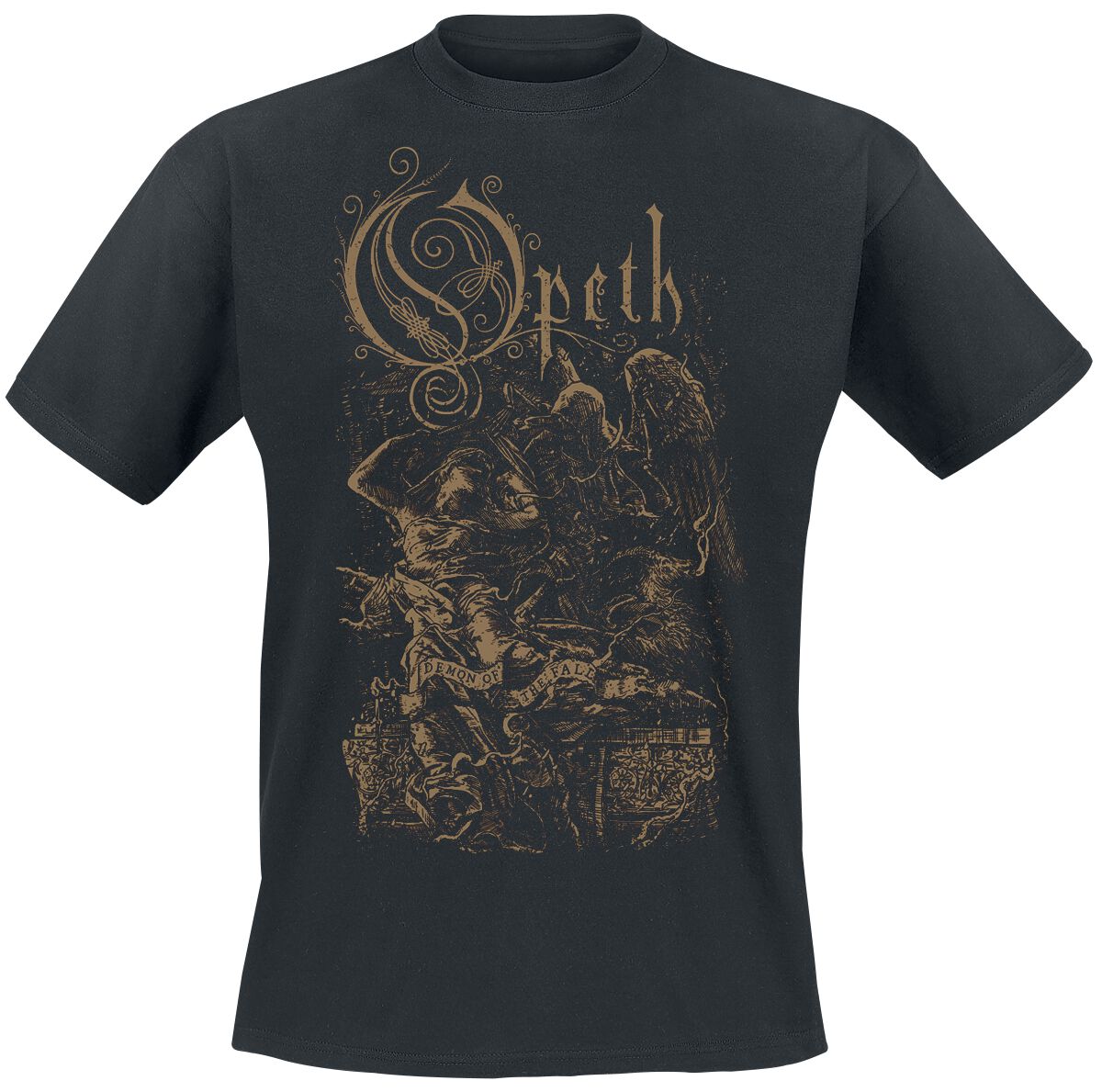 Opeth T-Shirt - Demon Of The Fall - S bis XXL - für Männer - Größe S - schwarz  - Lizenziertes Merchandise!