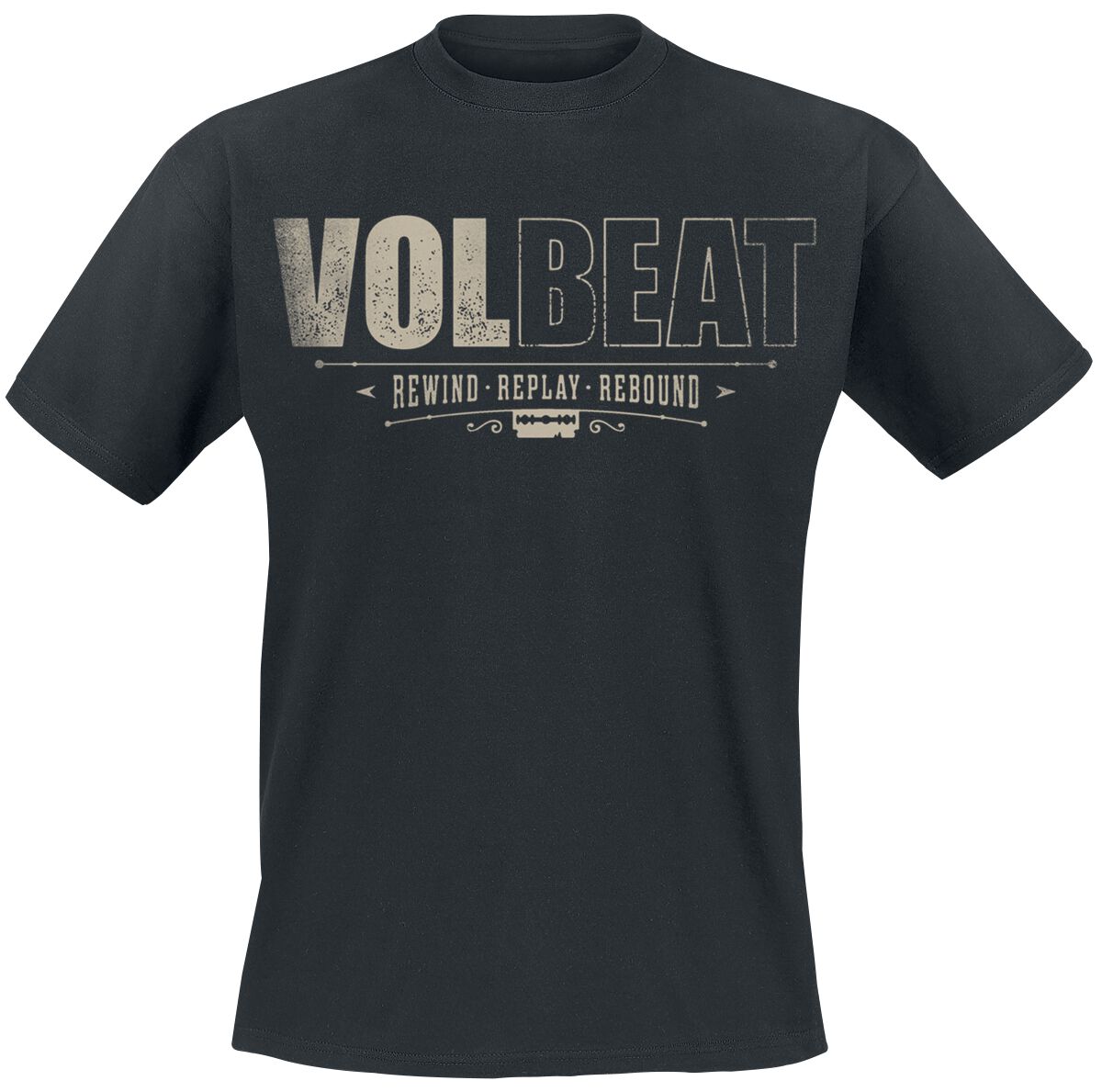 Volbeat Distressed Logo T-Shirt schwarz in S