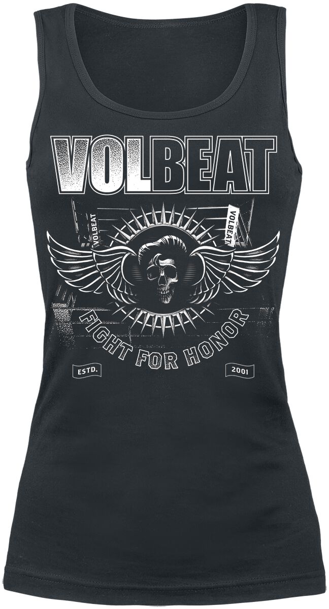 Top de Volbeat - Fight For Honor - S à M - pour Femme - noir