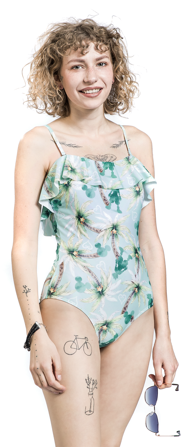 Kingdom Hearts Destiny Island Badeanzug blau