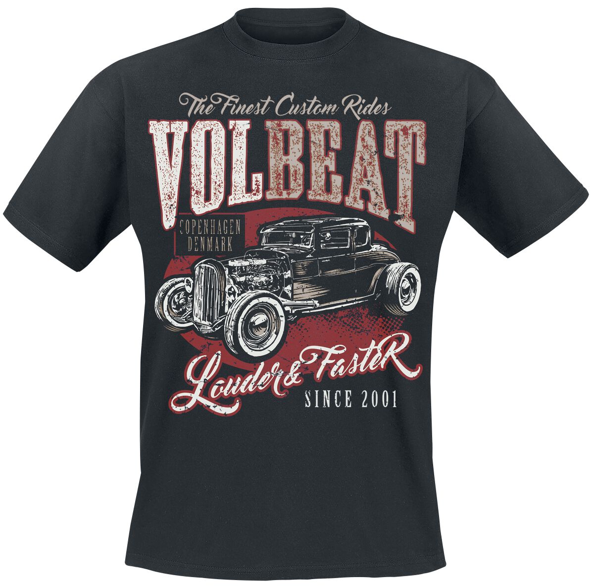 Volbeat Louder And Faster T-Shirt schwarz in 5XL