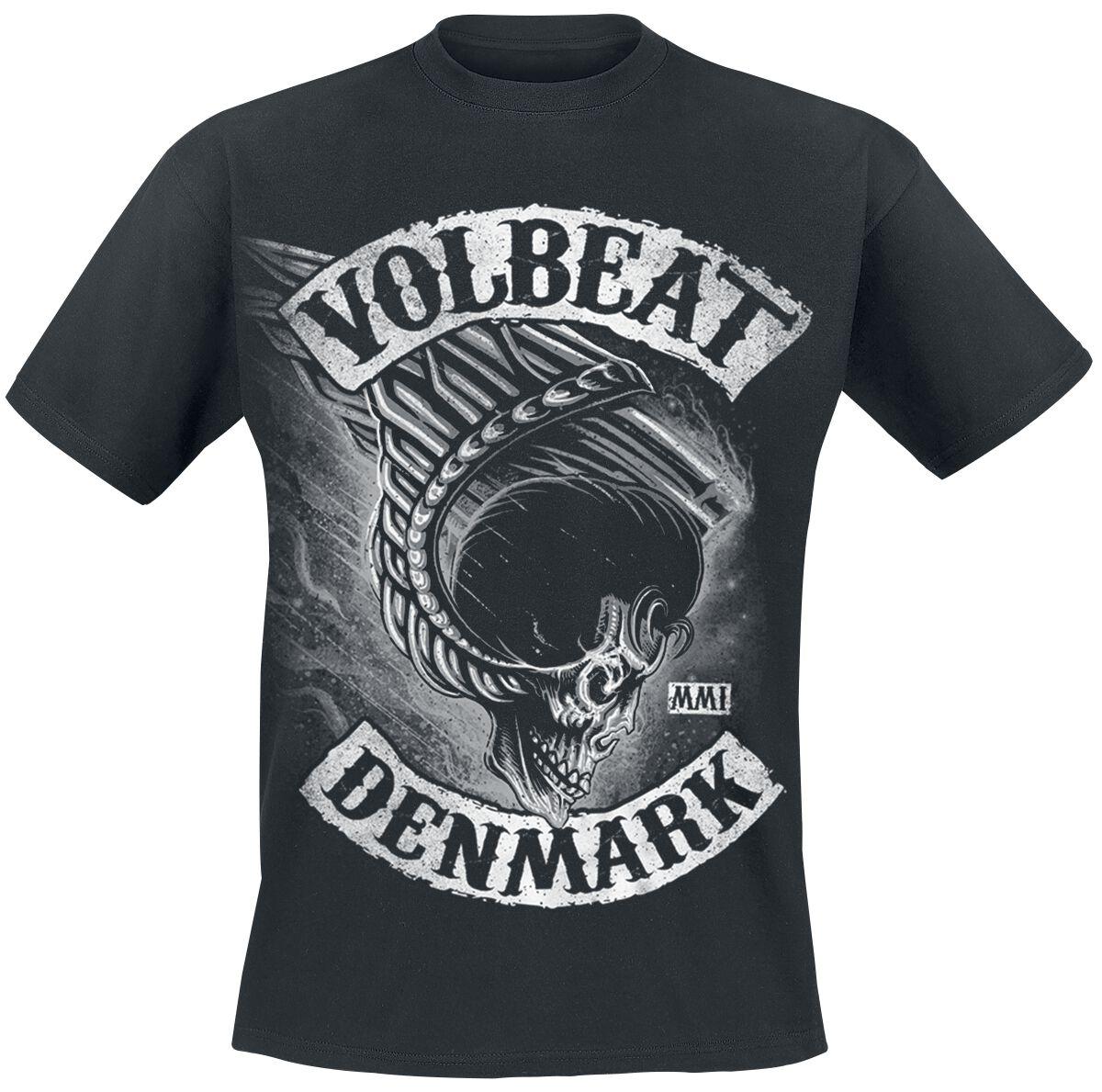 Volbeat Flying Skullwing T-Shirt schwarz in 3XL